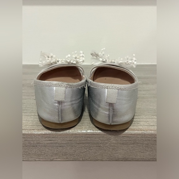 EUC girls ballet flats with bow. Toddler size 10 T - Picture 3 of 5